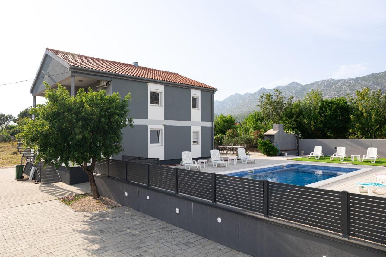 Apartments Zanic With Private Swimming Pool And Sea View Starigrad Paklenica Exterior photo